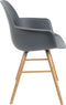 Zuiver Albert Kuip Eetkamerstoelen met armleuning Donkergrijs - Set van 2