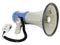 Velleman Megafoon - 25 W - Sirene spreekfunctie fluittoon - Grijs