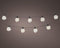 Partylight 270cm-10L black/Warm white