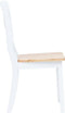 vidaXL - Eetkamerstoelen - 2 - st - massief - rubberwood - naturel - en - wit