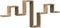 vidaXL - Wandplank - Artisan - Eiken - 104,5x10x43 - cm - Hout - samengesteld