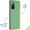 Accezz Hoesje Geschikt voor Samsung Galaxy S20 FE Hoesje Siliconen - Accezz Liquid Silicone Backcover - groen