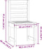 vidaXL - Tuinstoelen - 2 - st - 50x48x91,5 - cm - massief - grenenhout - grijs