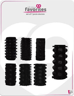 Dream Toys - All Time Favorites set van 7 penissleeves - Zwart