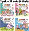 Happy Friends - Cozy kleurboek - 48 kleurplaten 20.5x21cm