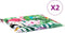 vidaXL - Tuinstoelkussens - 2 - st - 40x40x3 - cm - stof - meerkleurig