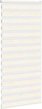 vidaXL - Zebra - rolgordijn - 115x200 - cm - stofbreedte - 110,9 - cm - marmerbeige