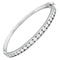 Diamonfire - Zilveren bangle 60 mm - Zirkonia in railzetting