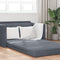 vidaXL - Zetelbed - 2-in-1 - Donkergrijs - 124x204x61 - cm - Velvet