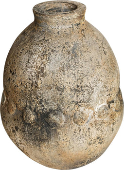 PTMD Amany Smalle Bloempot - 30 x 30 x 38 cm - Polystone - Bruin