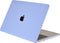 Lunso Geschikt voor MacBook Air 13 inch M1 (2020) cover hoes - case - Candy Tranquility Blue