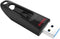 SanDisk Ultra - USB 3.0 Flash Drive 128GB - 100MB/s Leessnelheid - Zwart