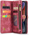 Caseme Geschikt voor iPhone 13 hoesje - Vintage 2 in 1 portemonnee - Roze
