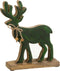 J-Line kerstfiguur Rendier - hout - groen - small