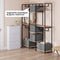 Woltu Opvouwbare Opbergbox - Set van 5 - 51 liter - Grijs 48 x 30 x 36 cm (set van 5)