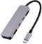 T'nB TCHUBUSBC - USB Hub - 2x USB 2.0 type-A 3x USB 3.2 Gen2 10Gb/s - 100W Power Delivery - Hoogte 11mm Breedte 31mm