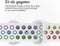 imoshion Sport⁺ bandje - Geschikt voor Apple Watch 1, 2, 3, 4, 5, 6, 7, 8, 9, 10 (42 mm), SE - 38/40/41 mm - White Rainbow - S/M