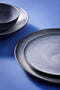 Palmer Bord Houston 28 cm Zwart Grijs Stoneware 2 stuks