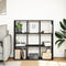 vidaXL - Kamerscherm - / - boekenkast - 102x29x103,5 - cm - bewerkt - hout - zwart