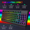 HXSJ V100 - Gaming Toetsenbord - RGB 87 toetsen - Zwart