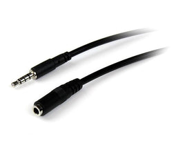 Startech.com MUHSMF1M - 3.5mm kabel - Male/female - Zwart