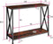 tectake® Tacoma - Consoletafel - Industrieel design - Zwart metalen frame - Donkerbruin - Afmeting (LxBxH) 100 x 35 x 80,5 cm