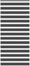 vidaXL - Zebra - rolgordijn - 95x230 - cm - stofbreedte - 90,9 - cm - zwart