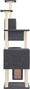 vidaXL - Kattenmeubel - met - sisal - krabpalen - 168 - cm - donkergrijs