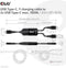 CLUB3D CAC-1527 - USB Type-C Y charging kabel - 2x USB Type-C max. 100W 1.83m zwart