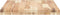 vidaXL - Wastafelblad - 100x50x4 - cm - onbehandeld - massief - acaciahout