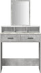 vidaXL - Kaptafel - met - Laden - - - Betonnen - Grijs - 79x41x140 - cm