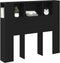 vidaXL - Hoofdbord - Kasten - Zwart - Eiken - 120x19x104,5 - cm - Bewerkt - Hout