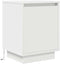 vidaXL - Nachtkastje - met - LED-verlichting - 38x34x50 - cm - wit