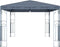 vidaXL - Prieel - met - LED-lichtslinger - 400x300 - cm - antracietkleurig