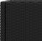 vidaXL - Plantenbakken - met - schap - 2 - st - 70x28x70 - poly - rattan - zwart