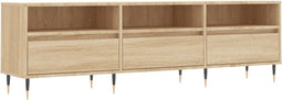 vidaXL - Tv-meubel - 150x30x44,5 - cm - bewerkt - hout - sonoma - eikenkleurig
