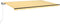 vidaXL - Luifel - automatisch - uittrekbaar - 500x350 - cm - geel - en - wit