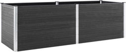 vidaXL - Plantenbak - verhoogd - 200x50x91 - cm - HKC - grijs
