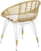 PELLARO - Bistroset voor 2 - Natuurlijk/Wit - PE rotan