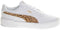 PUMA Carina 3.0 Animal Jr - Lage sneakers - SOFTFOAM+ inlegzool - PUMA White-Light Sand-PUMA Gold