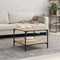 vidaXL - Salontafel - 55x55x40 - cm - bewerkt - hout - sonoma - eikenkleurig