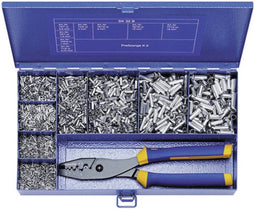 Klauke SK32B - Assortiment adereindhulzen 0.75 mm² tot 16 mm² - Inclusief krimptang - Metaal (4900 stuks)