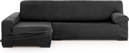 Hoes voor chaise longue met lange armleuning links Eysa ULISES Donker grijs 170 x 110 x 310 cm