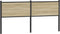 vidaXL - Hoofdbord - 180 - cm - bewerkt - hout - en - staal - sonoma - eikenkleurig