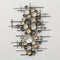 Muurdecoratie woonkamer metaal modern 3D 101 cm