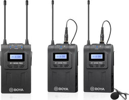 Boya BY-WM8 Pro-K2 - Draadloze microfoonset - 100 meter bereik - 2 AA-batterijen (niet meegeleverd)