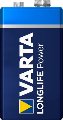 Varta Longlife Power 9V - Alkaline batterij - 10 jaar duurzaamheid - 46g