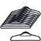 DoaBuy Kleerhanger Zwart Vilt - Anti-slip - 10 stuks
