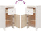 vidaXL - Dressoir - 40x35x80 - cm - massief - grenenhout - wit