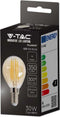 V-tac VT-1953 10-pack Filament LED lampen kogel - E14 - 4W - 350 Lm - 2200K